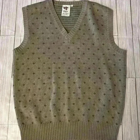 80’s  Vintage Embroidered Sweater Vest - Picture 1 of 4